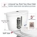 Vootenec 3-Inch Dual Flush Valve Replacement for 2-Piece Toilets, Metal Tool & Gasket,Compatible with Glacier Bay, Aquasource,Water Ridge and more