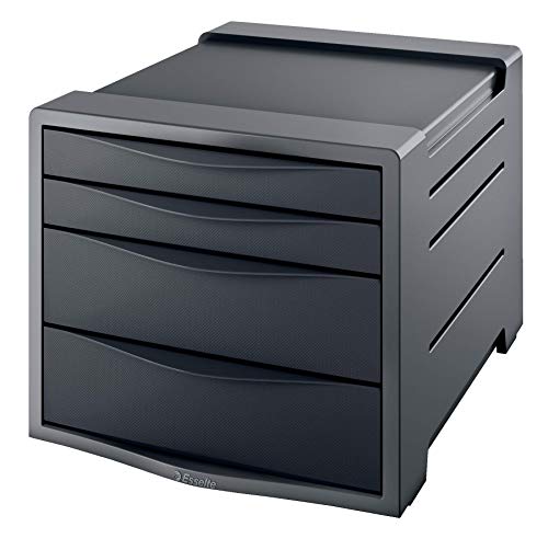Compartiment à tiroir Esselte 623761 noir bac de rangement bureau 43mm