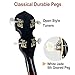 ModouString 5 String Banjo 38 Inch Full Size, Closed Back Mahogany Banjo with Remo Head,24 Brackets, Strap，Finger Picks & Full Kit for Adults and Professionals