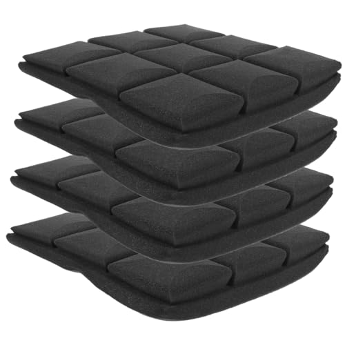 LIOOBO 4pcs Paneles Acústicos de Espuma para Aislamiento y Reducción de Ruido para Estudios de Grabación miniatura 1