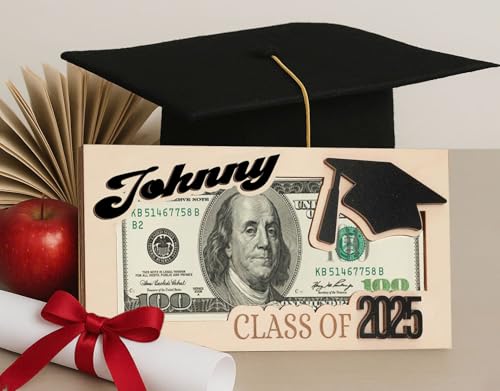 2025 Personalized Graduation Money Holder with Custom Name and Year, Personalized Graduation Gifts, Hanging Double-Layer Cash Holders, Graduations Partys Supplies3