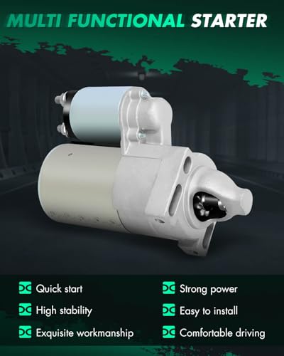 Image of SCITOO Starters New Compatible for Grasshopper Tractors-Lawn 225 /720K /725K for Kubota Mowers - Zero Turn ZG20F /ZG23F Thomas Equipment Skid Steers 25G /25GT SDR0291 6744N