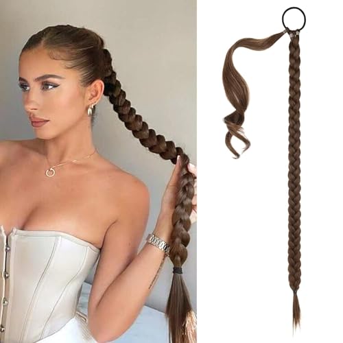 JAONLD Ponytail Extension mit Gummiband 80 cm, Simuliertes...