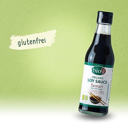 BIOASIA Bio Tamari Sojasauce, natürlich gebraut ohne Zusatzstoffe, glutenfrei (1 x 250 ml)