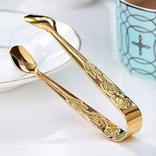 Pinzas para servir, pinzas de acero inoxidable para alimentos, clip de cocina para hielo, cubos de azúcar y vajilla, alicates de cocina para servir y agarrar fácilmente
