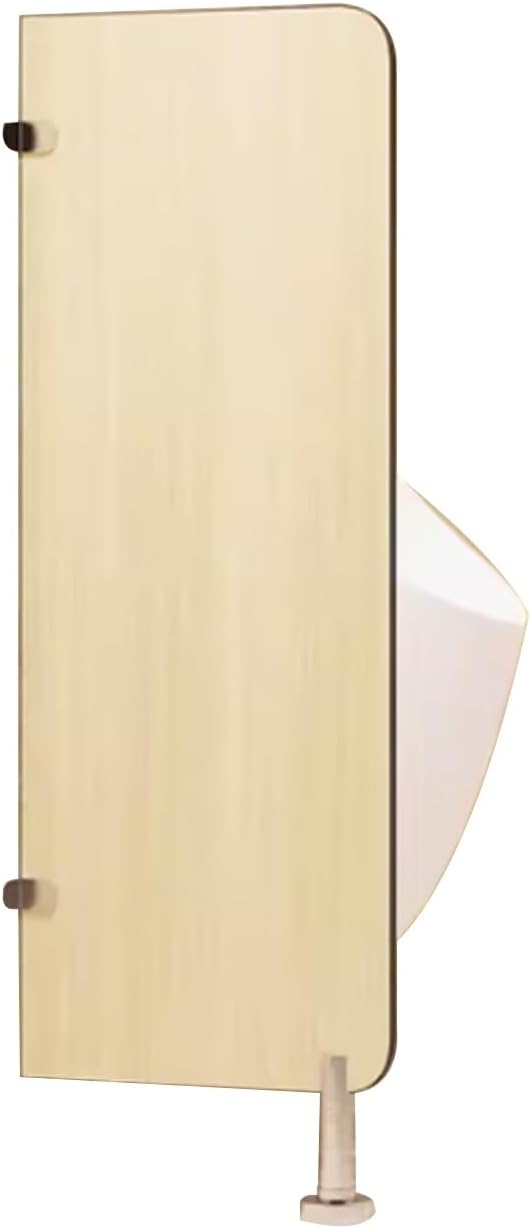 Floor-Mounted Toilet Protection Divider,Urinal Partition Extender,Restroom Urinal Screen Toilet Partition,Used in Public Toilets and Bars with Stainless Steel Corner Code for Shopping Malls