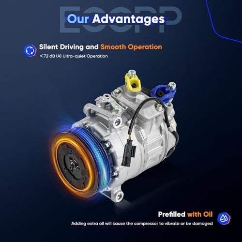 Image of ECCPP AC Compressor 2008-2010 for BMW 535i 3.0L | 2009-2010 for BMW 535i xDrive 3.0L Strong Cooling Air Conditioning Compressor