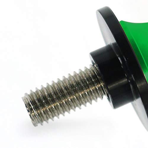 2Pcs 10Mm M10 Motorcycle Swingarm Spools Sliders Cnc Swing Arm Stand Screw For Kawasaki Vulcan 650S Zx-10R Zx-14 Ninja300 Versys650 Kle650 Z750/S/R (Green) #TOP5