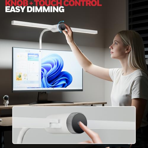 Image of Honeywell HJ4 Desk Lamp with Clamp, Sunturalux Desk Lamps for Home Office