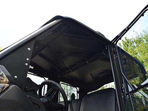 Superatv Heavy Duty Plastic Roof For 2017+ Can-Am Defender Max (See Fitment) | Rugged Molded 6Mm Plastic Construction | Protects From Sun, Rain, And Debris | Works With Most Windshields And Mirrors! #TOP14