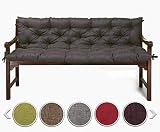 sunnypillow Bankauflage für Gartenbank Outdoor - Sitzkissen und Rückenkissen...