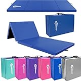 eyepower Colchoneta de Gimnasia Plegable Gruesa 180 x 60 x 5 cm - Esterilla Fitness para Rítmica y Artística - Infantil y para Casa - Superficie de Suelo Amortiguadora para Entrenamiento Interior