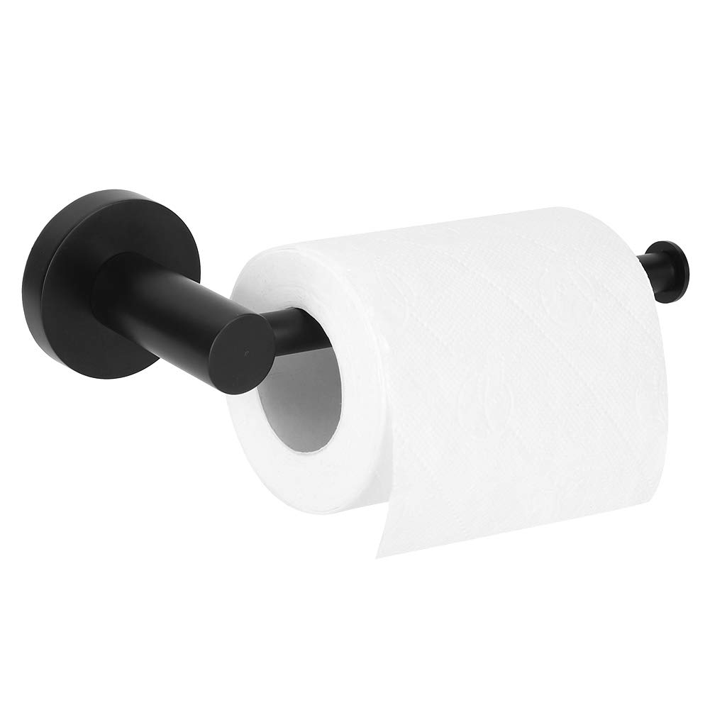 Toilettenpapierhalter Mit Handyablage – Selbstklebend Oder Schraubmontiert, Schwarz, Edelstahl