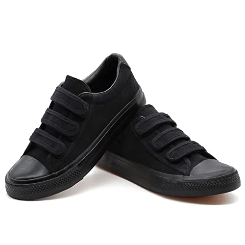 Image of Men Canvas Running Walking Casual Hook and Loop Tape Sneakers Shoes