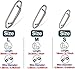 Topwater Co Speed Clips,Top Water Speed Clips,Topwater Speed Clips, Speed Clips Fishing,Topwater Speed Clips for Fishing Lures,Topwater Fishing Lures Stainless Steel Speed Clip,100 Pcs (White, 25mm)