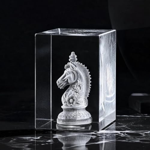 xTool K9 Rectangle Crystal Glass Blanks for UV Inner Laser Engraving