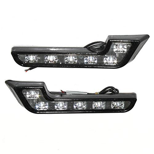 6 luci diurne a LED DRL Xenon bianco Daylight