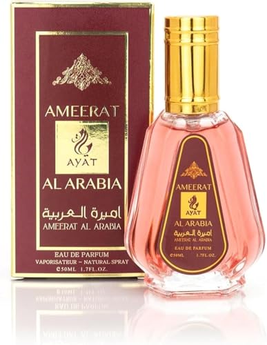 Eau de Parfum Ameerat Al Arabia - Arab en Spray 50 ml para mujer, fabricado en Dubai Senteur Oriantal