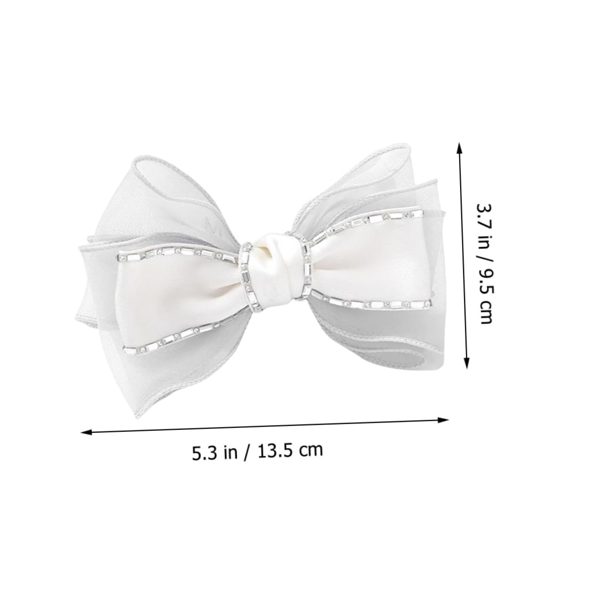 minkissy 4pezzi Fermaglio Per Forma Di Fiocco Con Strass Elegante Molletta Per Ragazze Accessorio Per Cerimonie Feste e Uso Quotidiano