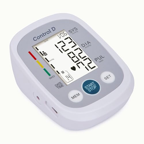 Image of Control D Homely CPort BP Monitor Automatic Accurate Digital Blood Pressure Checking Machine Upper Arm Portable BP Machine (White, Silver)