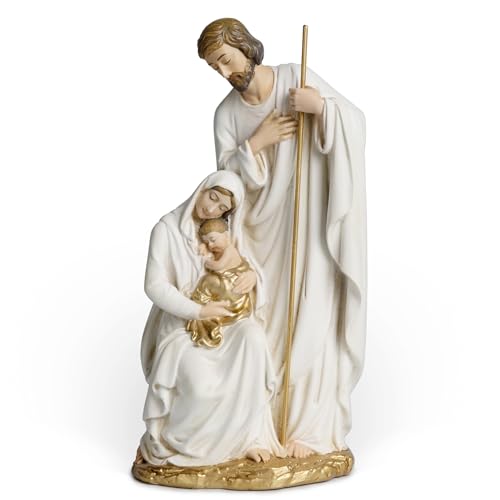 BC Catholic Holy Family Statue 6 H Nativity Scene Indoor Religious Gift Christmas Home Decor Collectable Figurine Handpainted Renaissance Sculpture Purity & Grace Collection from Buildclassic