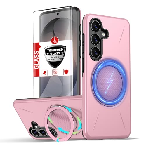 Coque Samsung S26 MagSafe rose idéale pour vos appels vidéo mains libres