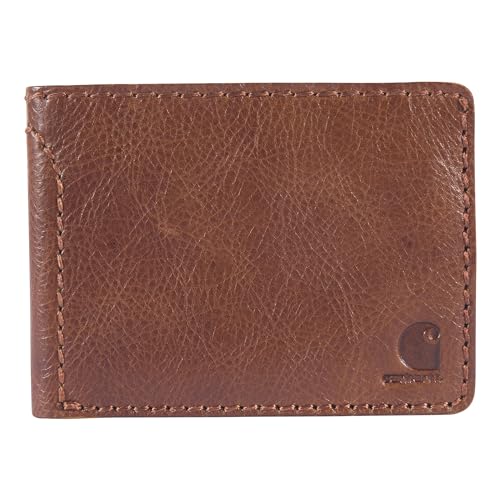 Carhartt Men's Rugged Patina Leather Wallets, Available in Multiple Styles and Colors