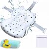 Cojin Bañera Bebe + Toalla + Termómetro + Bolsa de Lavado – Adaptador Bañera Bebe – Asiento Baño Bebe – Asiento Bañera Bebe