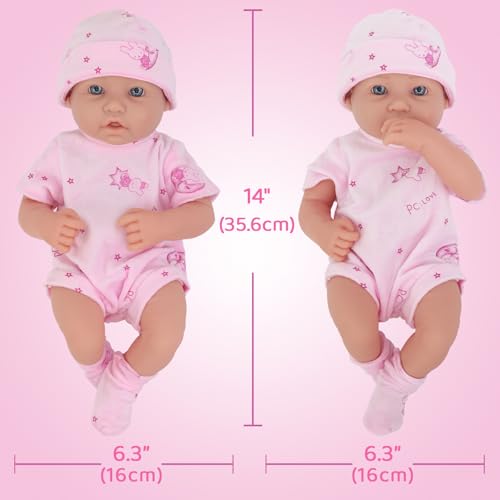 Muñeca Reborn Unicorn 14 Pulgadas con 15 Accesorios miniatura 4