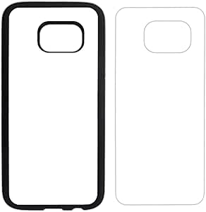 Amazon.com: 5X Sublimation Blank Cases Compatible with Samsung Galaxy S7-Rubber-Black-Blank Dye ...