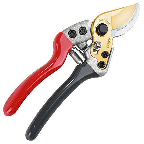 Garden Pruners,Pruning Shears for Gardening Heavy Duty with Rust Proof Stainless Steel Blades,Best Bypass Pruner Garden Shears Professional Gardening Tools (Can cut small PVC pipes)