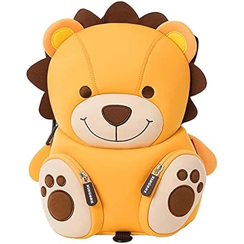 bingone Children Cute Yellow Lion Backpack With Reins, Waterproof Kids Small Preschool Rucksack Great Gift (Yellow Lion) Cover