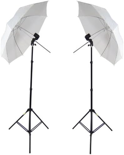 DynaSun JDD8KIT Set Da Studio Fotografico Professionale 4 In 1 – Con Cavalletto, Ombrello E Portalampade E27 - 2
