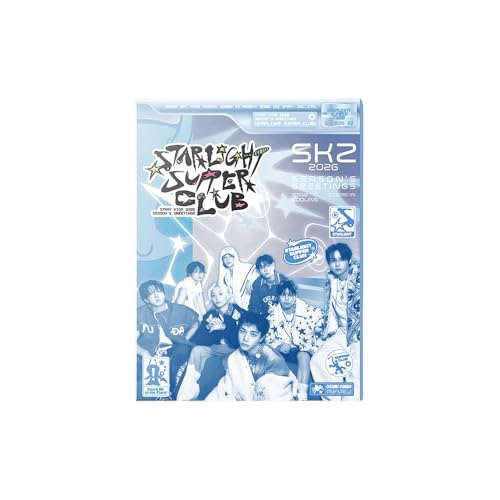 STRAY KIDS [2026 Seasons Greetings STAR LIGHT SUPER CLUB] + 3 Extra Photocards Set