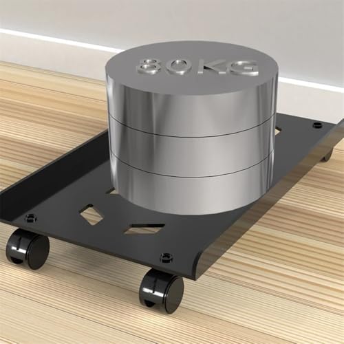 Holder CPU Steel Rolling Stand, soporte móvil para torre PC con ruedas bloqueables, soporte ventilado para CPU en piso para oficina en casa (Negro) miniatura 7