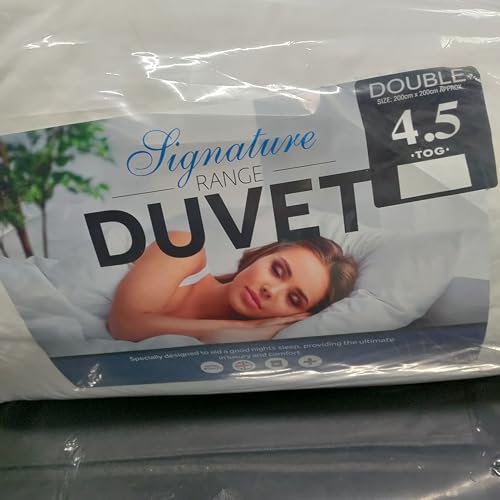 4.5 tog Double Duvet 100% Pure Cotton Cambric Cover Premium Hotel Quality Feels Like Down Quilt