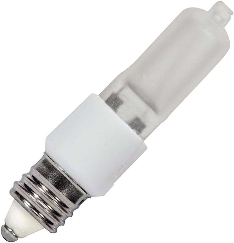 Satco S4490 Candelabra Light Bulb in White Finish, 2.31 inches, Frosted