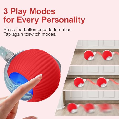 Jouets automatiques interactifs pour chats d'intérieur avec queue mobile - 4