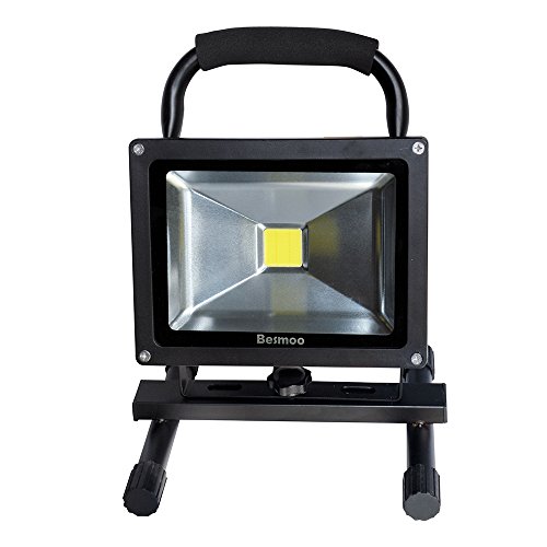 Besmoo Black Edition IP65 Rechargeable LED Portable Flood Work Light with Eectricity Monitor 3 Levels 7W/12W/20W 2100 Lumen for Camping SOS Flashing Searching Outdoor Auto Trouble Emergency Lamp