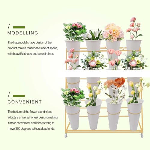 Jardin miniature mobile pour optimiser l'espace avec 12 pots de fleurs - 7