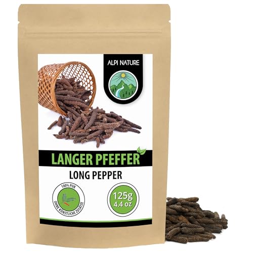 Alpi Nature Langer Pfeffer ganz 125g, Langpfeffer, Pfefferstangen, Lange Pfeffer, Stangenpfeffer