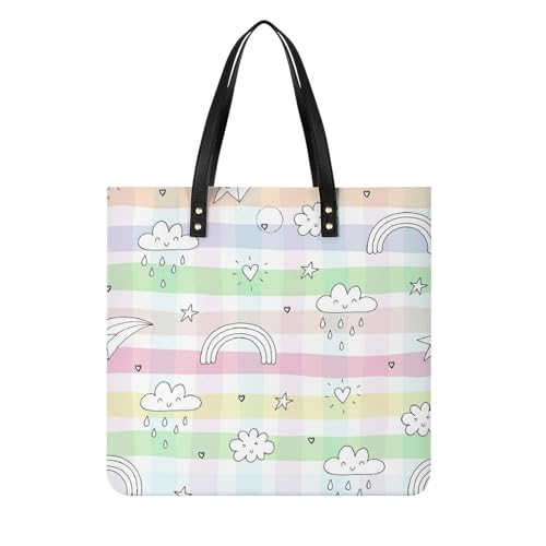 Sac à main nuage de pluie arc-en-ciel parfait pour vos voyages et virées shopping