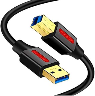 USB 3.0 A Male to B Male Cable 4M,Yeung Qee Superspeed USB 3.0 Type A to B Male Cable Compatible with Printers,Docking Station,External Hard Drivers,Scanner,USB Hub and More Devices (4m/12ft)