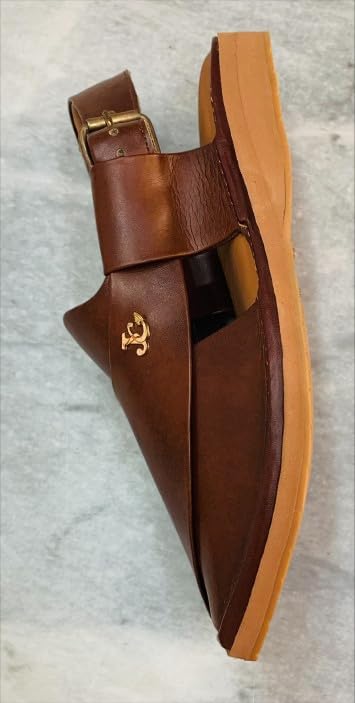 Generic Dark Brown Leather Peshawari Chappal, Traditional Unique Style Comfortable Footwear, Festival footwear, Handmade Shoes2