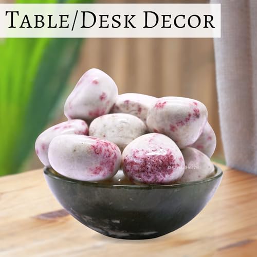 Image of Certified Cinnabarite Crystal Healing Tumbled Stone, Natural Polished Crystals for DIY Crafts, Manifestation, Meditation, Pooja Feng Shui and Reiki Healing (30 Grams)