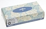 Medline Designer Boxed Vinyl Exam Gloves, Medium, 100 Count (Packaging May Vary)
