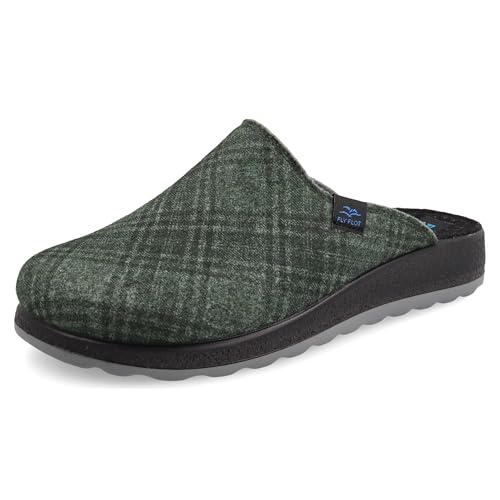 Fly Flot Chanclas para hombre de Pet reciclado, plantilla de paño acolchado antigolpes, suela de poliuretano Piumatec 3,5 cm, zapatillas, 42 EU