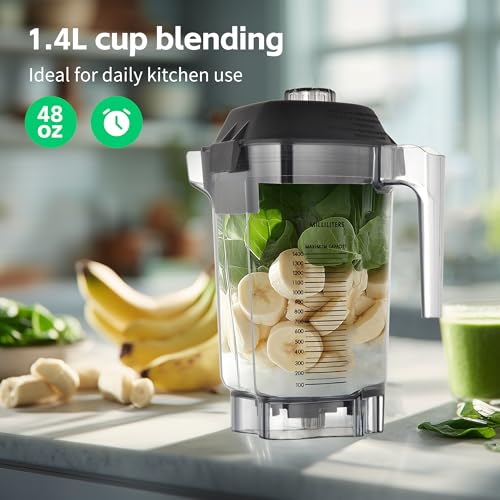 Recipiente de licuadora de 48oz compatible con Advance Series miniatura 6