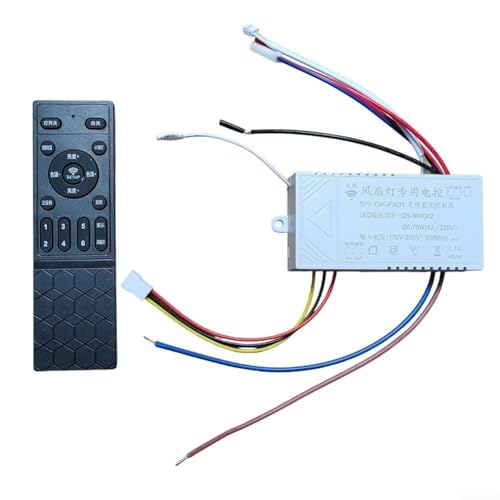Ventilador de techo LED de 6 velocidades para un flujo de aire óptimo y fácil resolución de problemas (cabezal de agitación estrellado)