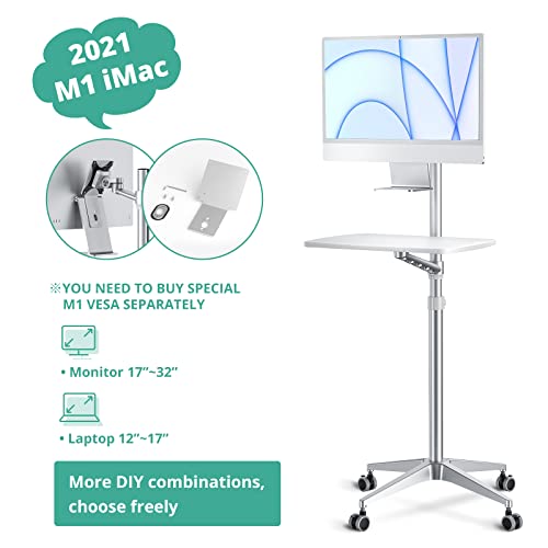 Base móvil ajustable para laptop y monitor Viozon miniatura 5